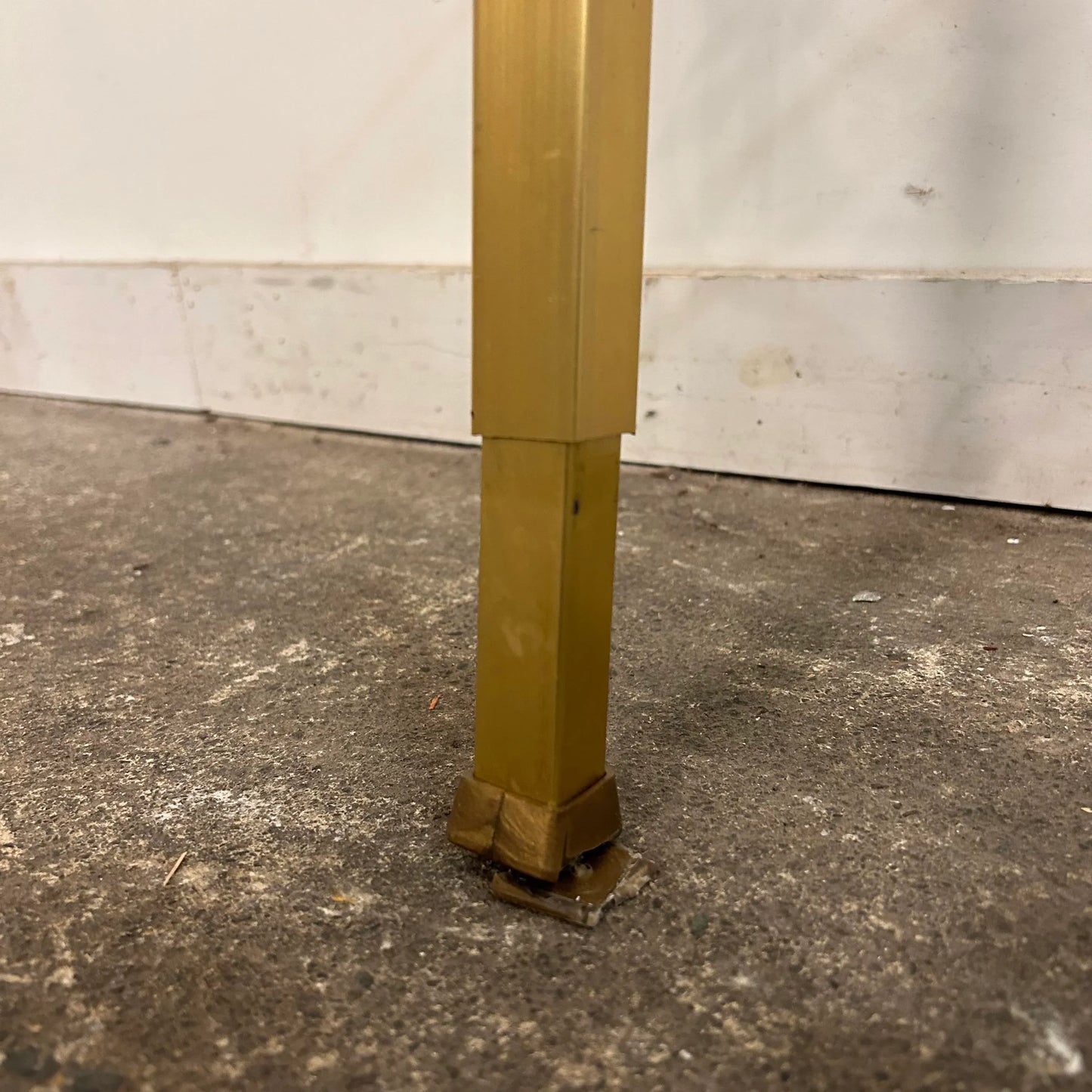 Mid Century Modern Brass Tension Rod Room Divider Gold Aluminum