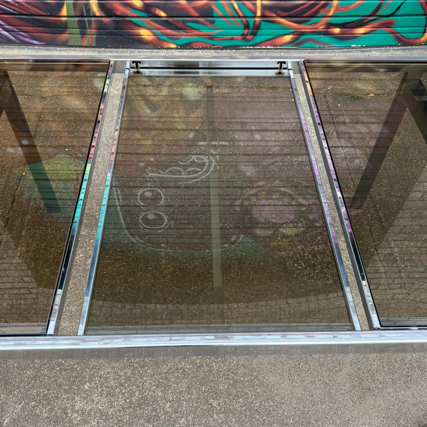 Milo Baughman Chrome and Smoked Glass Dining Set Dillingham Chairs