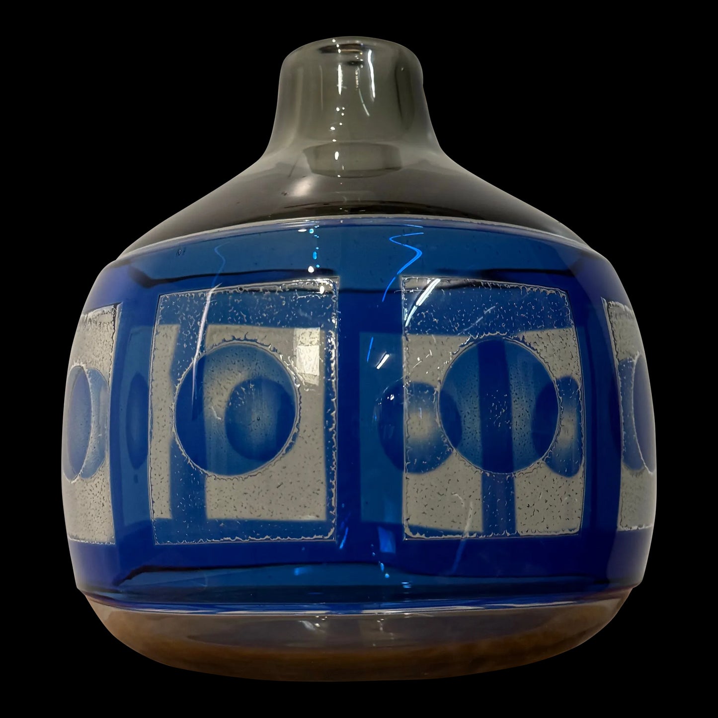 Sven Palmqvist, Ravenna Vase 2327 Signed Orrefors Sweden, C. 1950