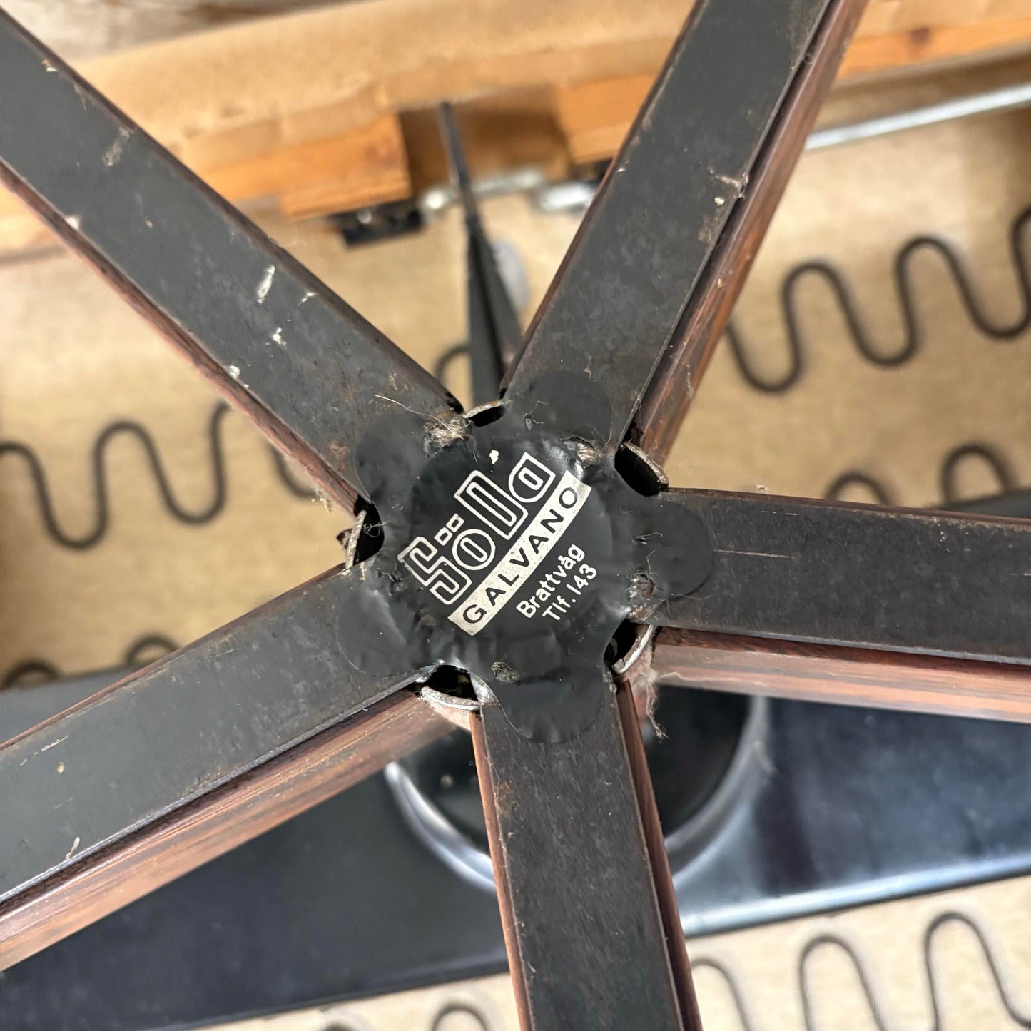 Mid Century Modern Scandinavian Lounge Chair on Rosewood Base Recliner