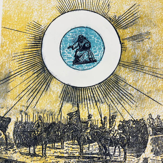 1972 Lithograph Max Ernst “The Ballad of the Soldier” Exhibition Poster