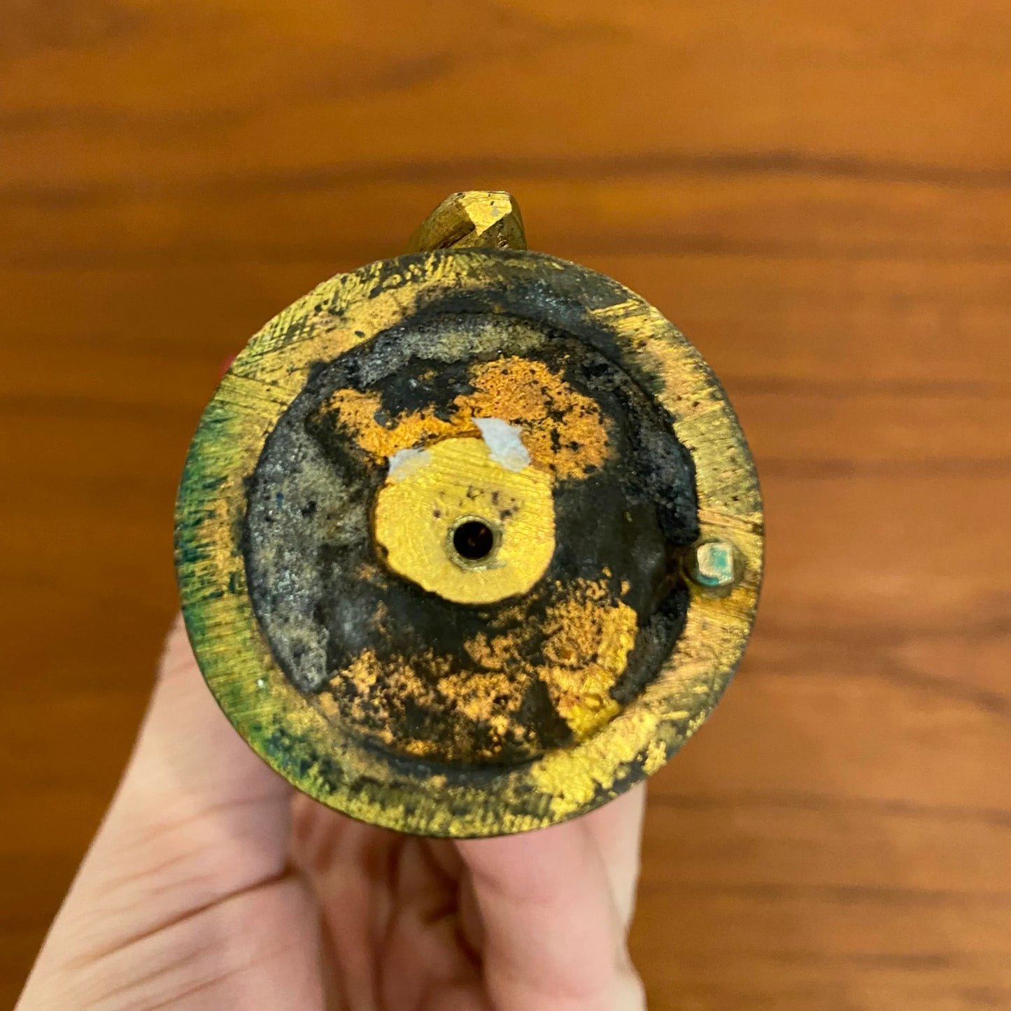 Brass Cubist Pelican Sculpture Topper by g.h Laurent France