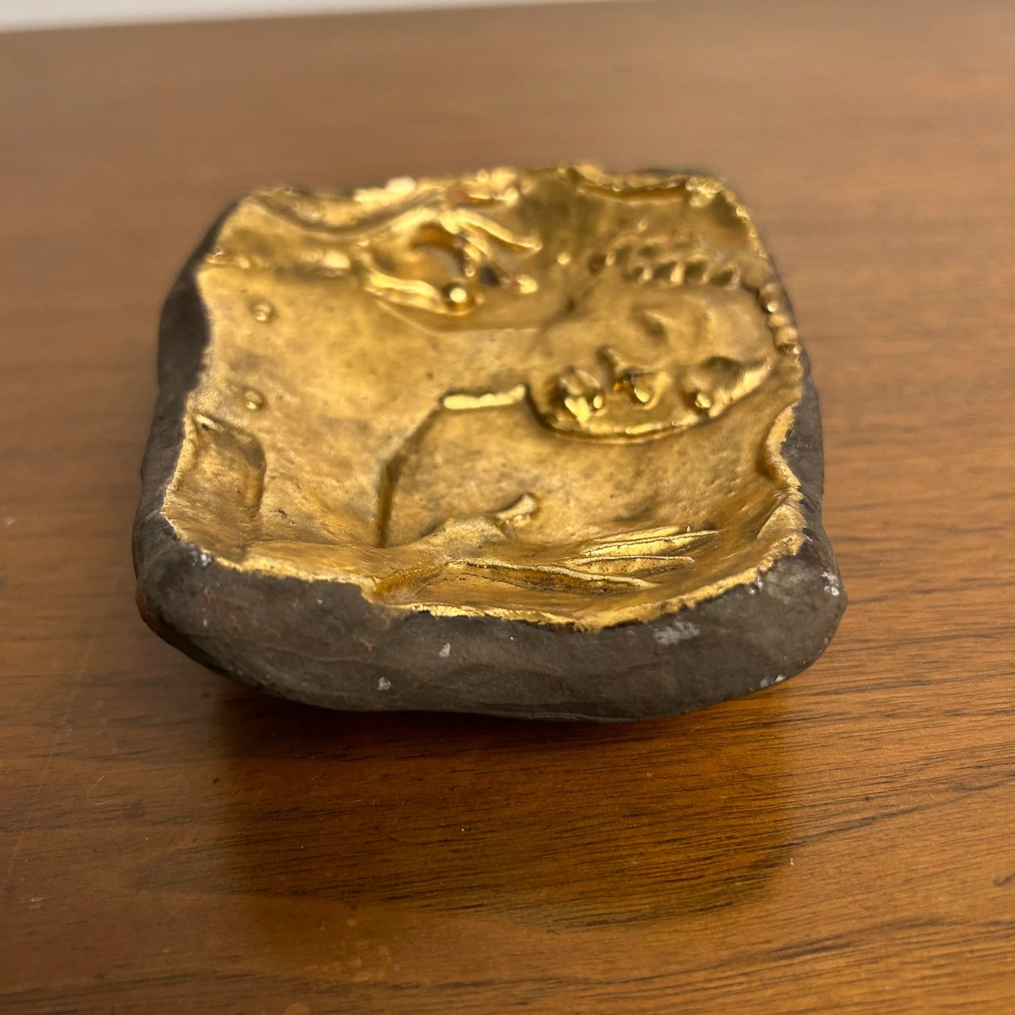 Dane Burr Ceramic Gold Dish Figurative