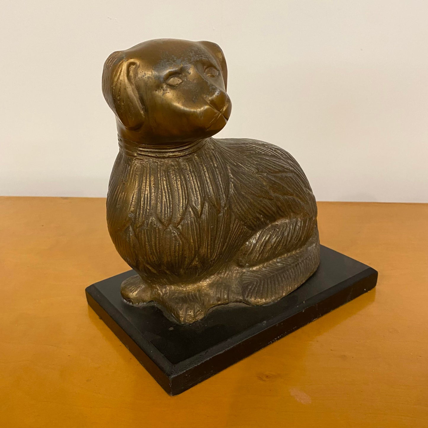Mid Century Modern Brass Figure Dog