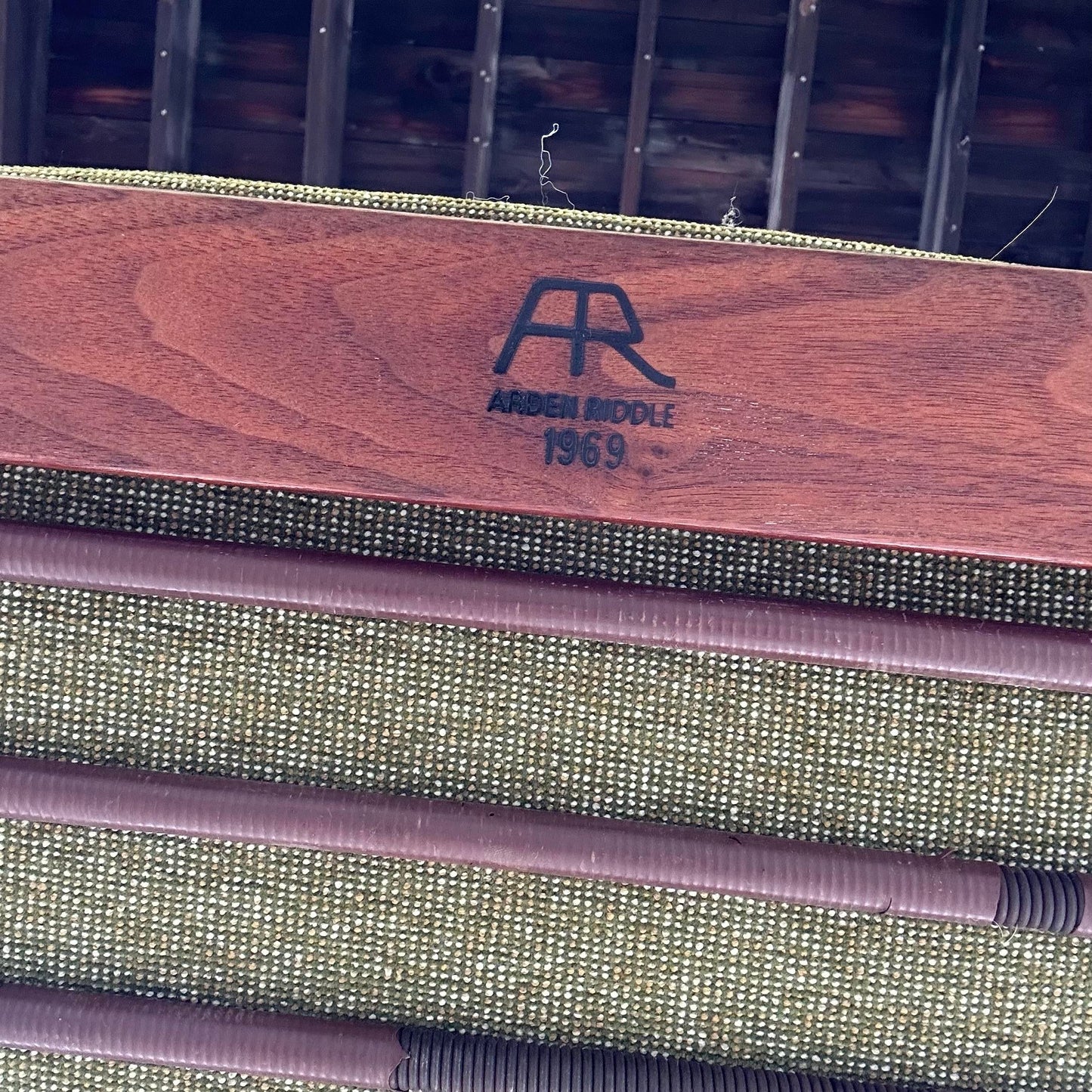 1969 Studio Made Arden Riddle Lounge Chair and Ottoman