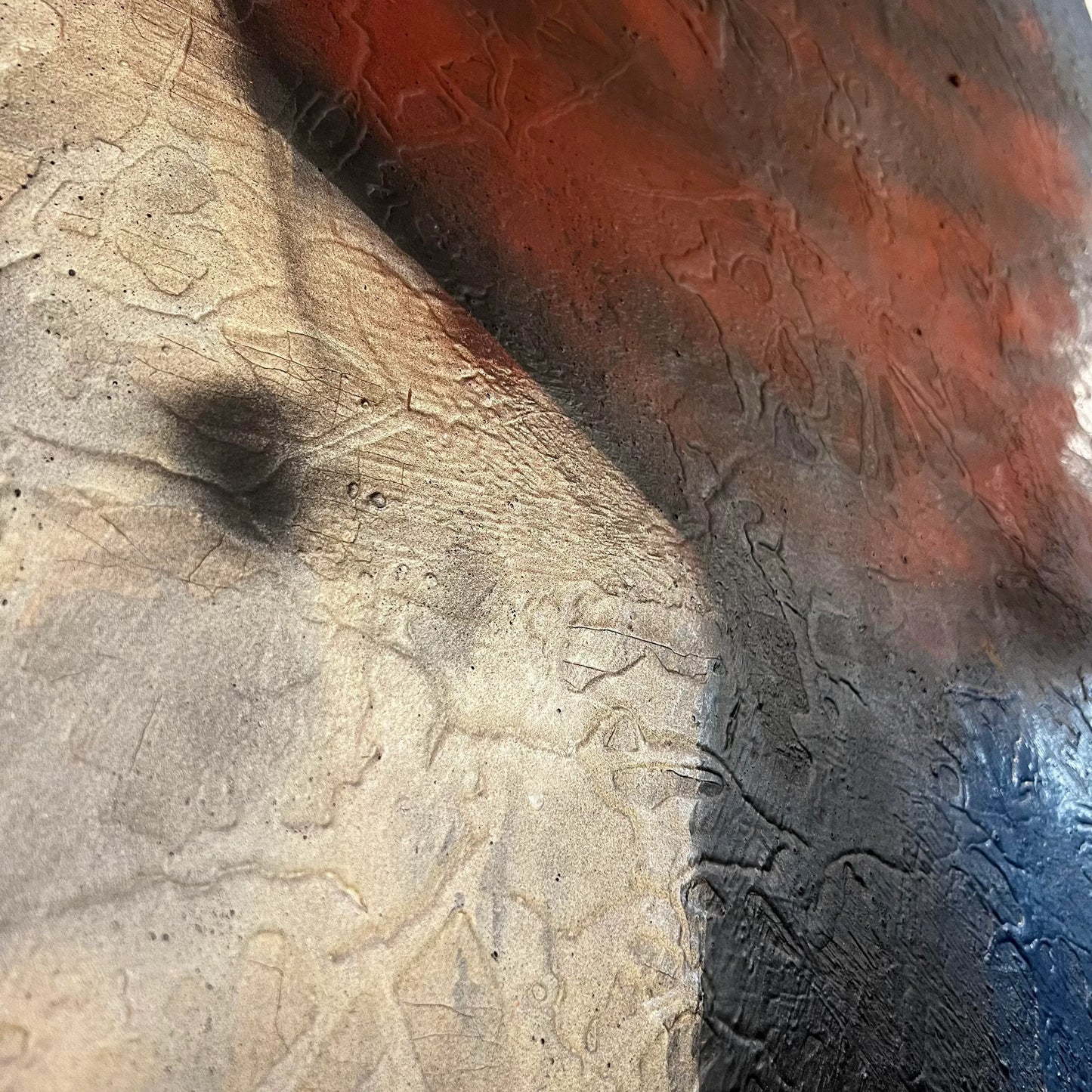 Large Portrait Painting Red Haired Woman