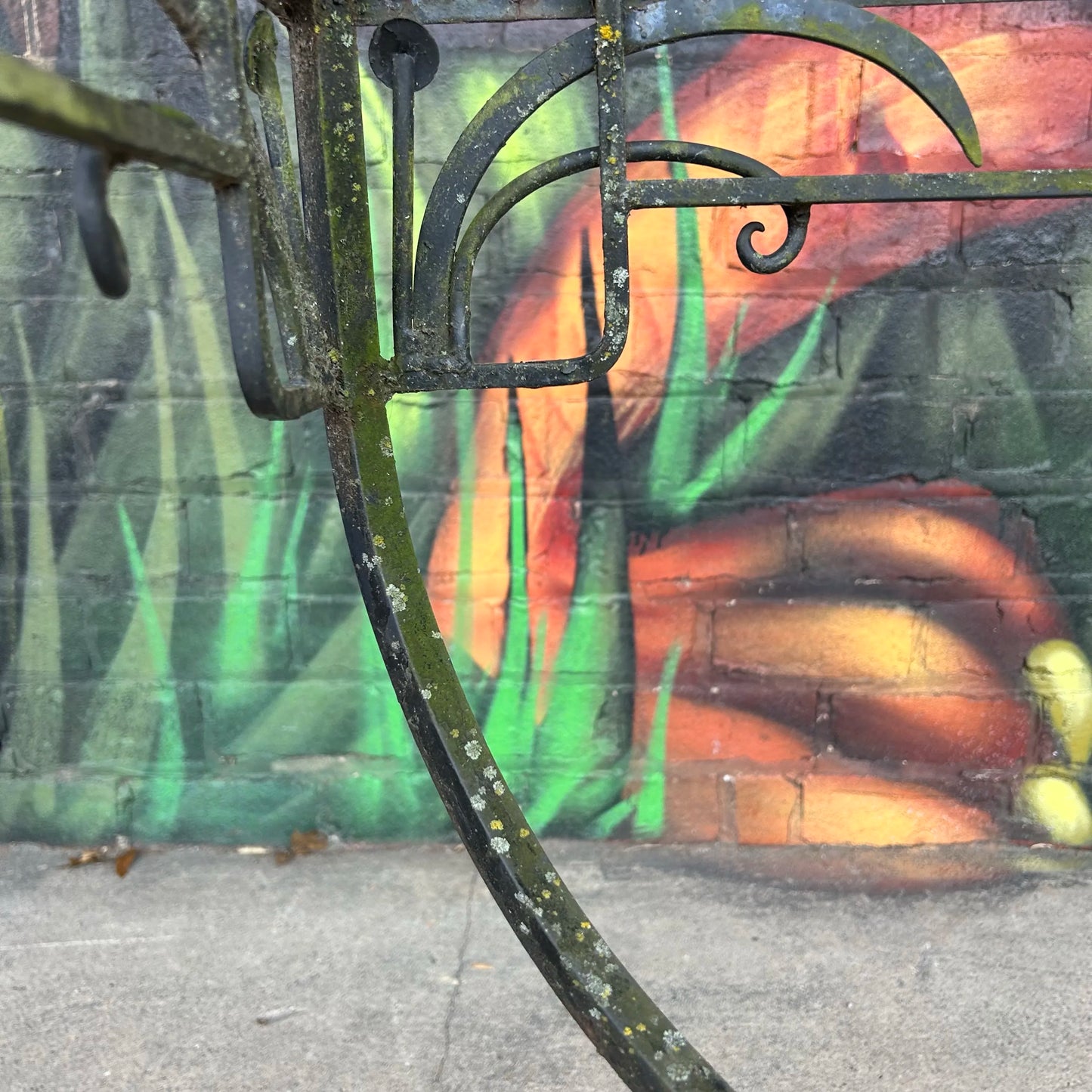 Mid 20th Century Salterini Outdoor Patio Iron and Glass Dining Table, Attributed