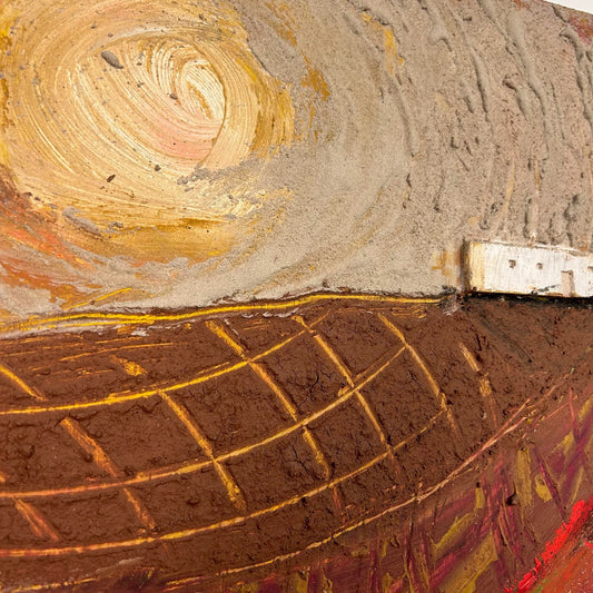 “Joe’s Doing Alright Now” J. Boomer Mixed Media Sculpture Painting 1989