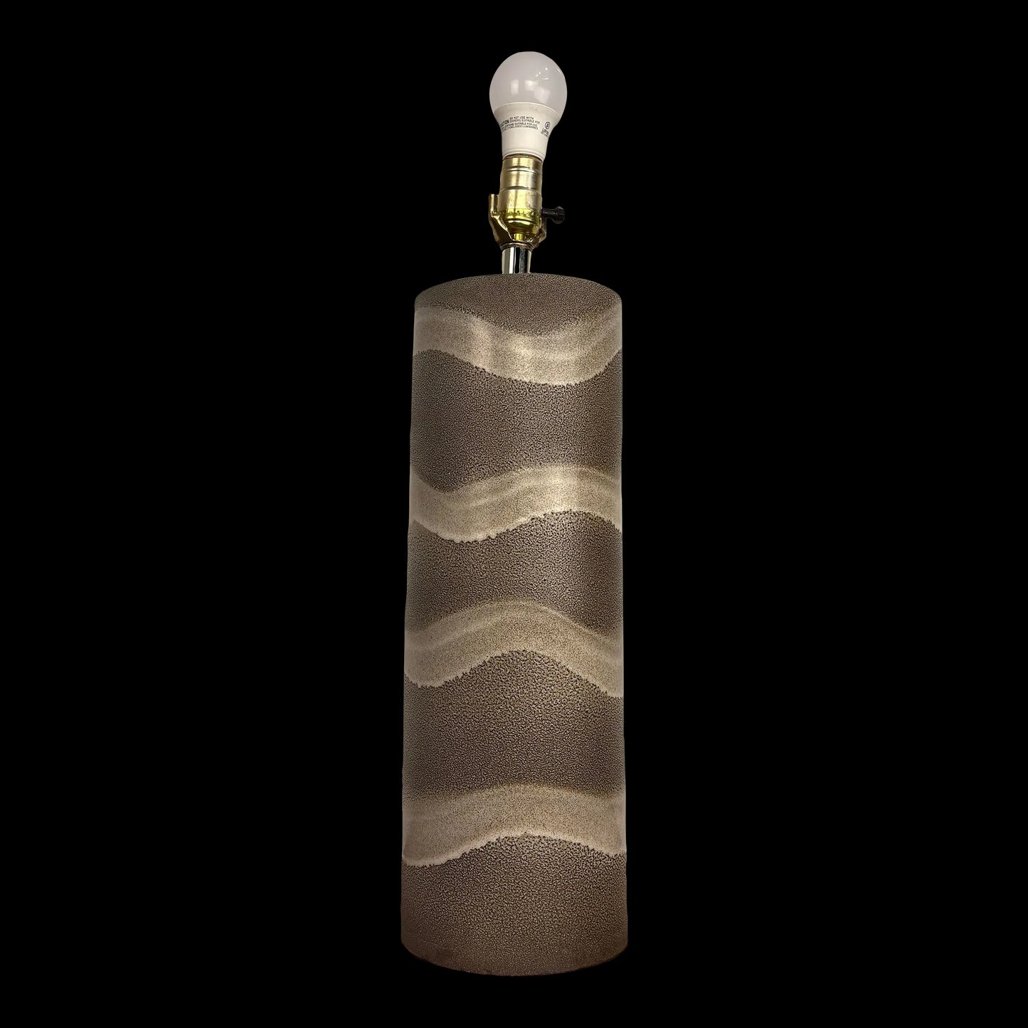 Mid Century Modern Ceramic Cylinder Lamp