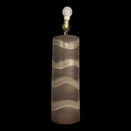 Mid Century Modern Ceramic Cylinder Lamp