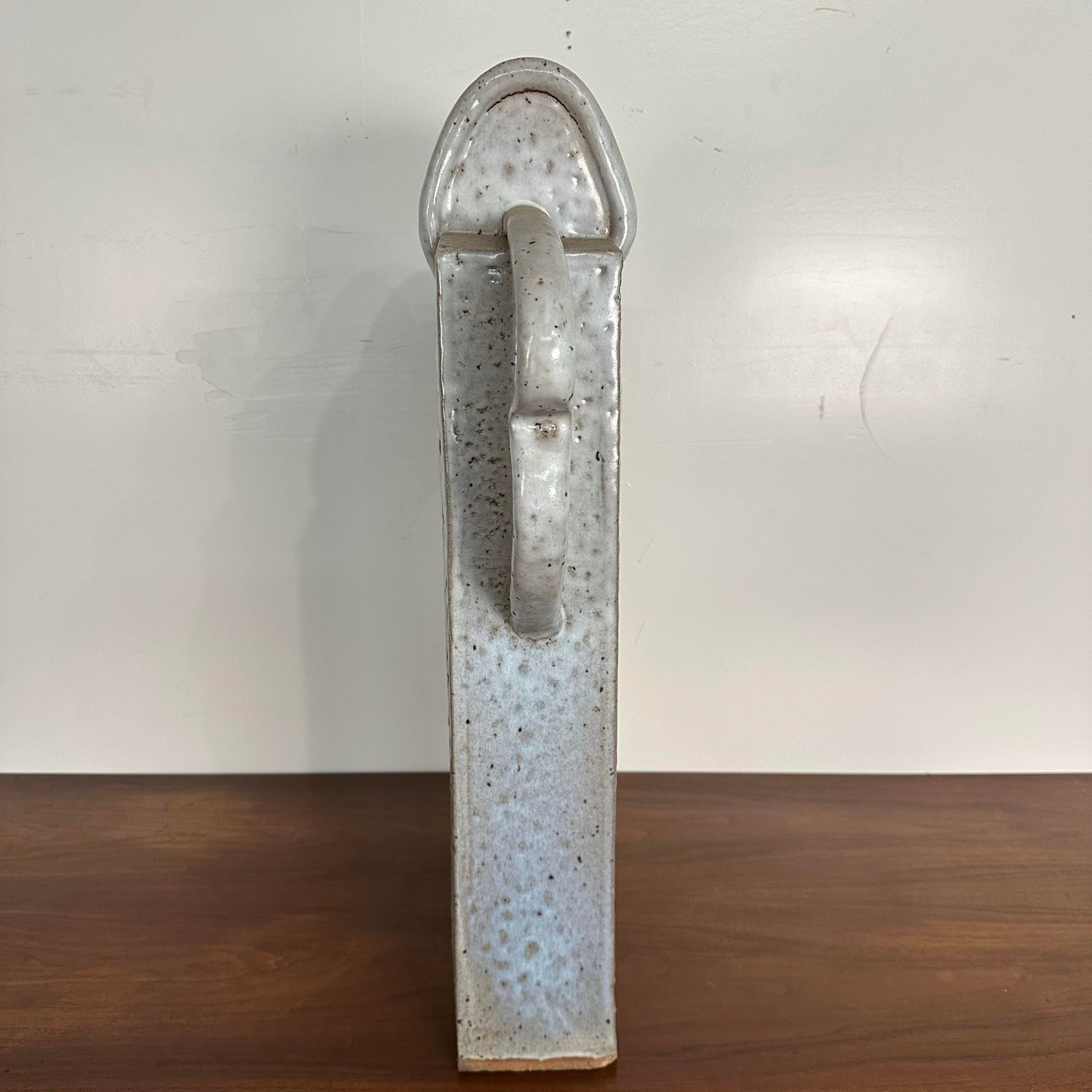 Large Slab-Made Ceramic Floor Vessel Signed