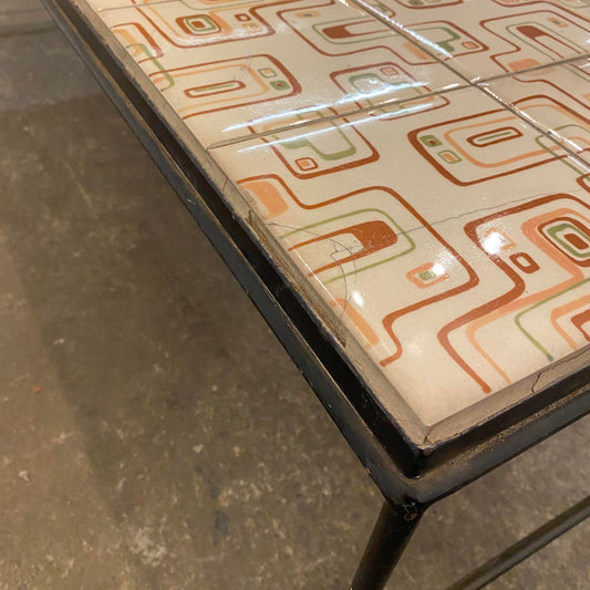 1960s Arden Riddle Tile Top Coffee Table