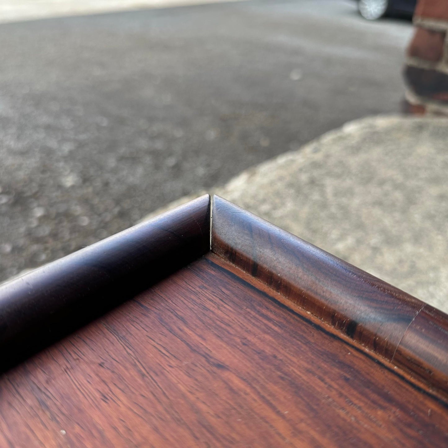 Pair of Danish Mid Century Modern Rosewood Low Profile Side Tables by Neils Eilersen for Illum Wikkelso