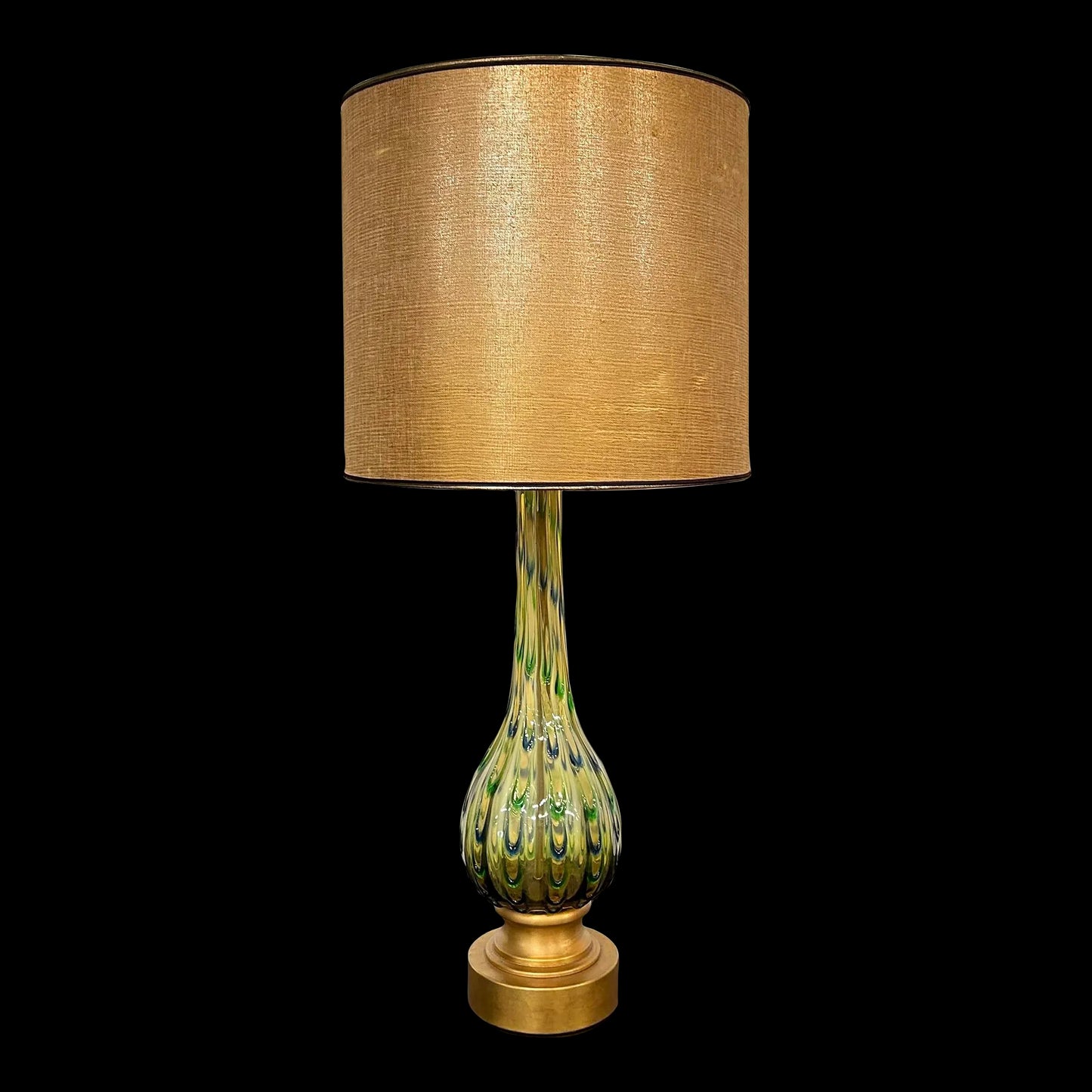 Mid Century Murano Glass Table Lamp