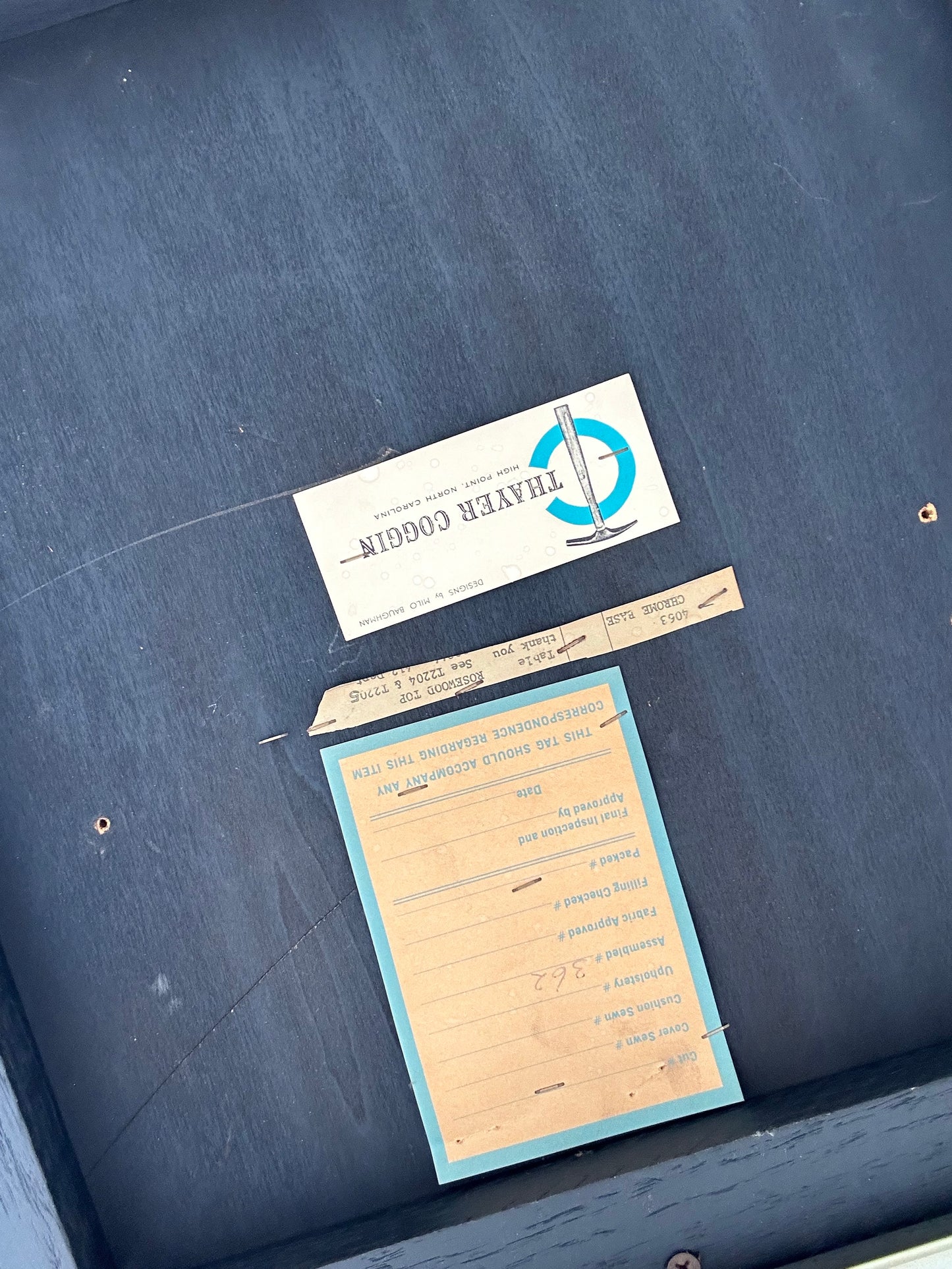 Milo Baughman for Thayer Coggin Rosewood and Chrome Side Table