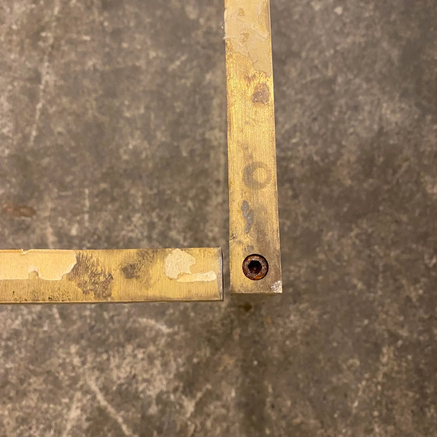 Reupholstered Mid Century Modern Paul McCobb Sectional Sofa with Travertine Top Side Table