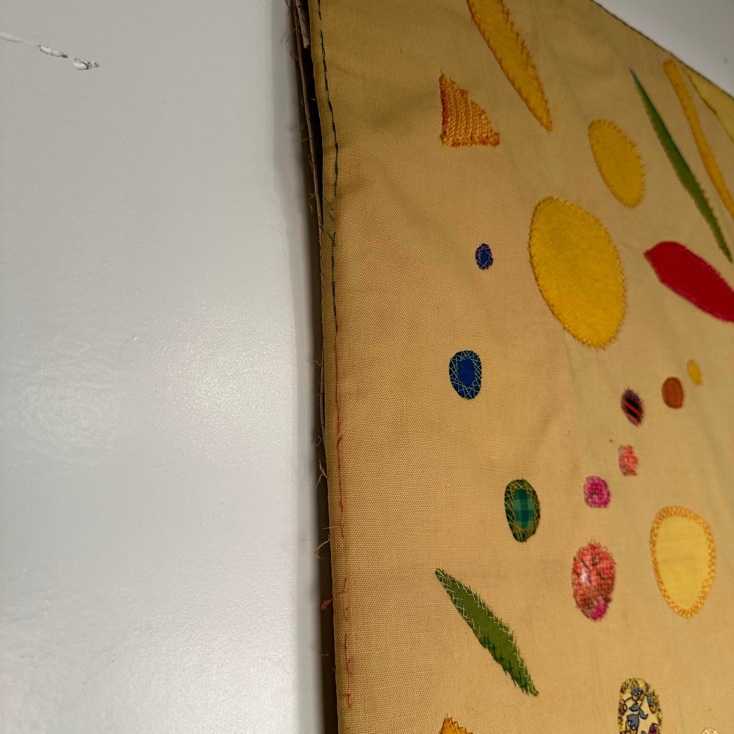 1960s Studio Made Kristina Friberg Fiber Art Tapestry “Mirror Memory”