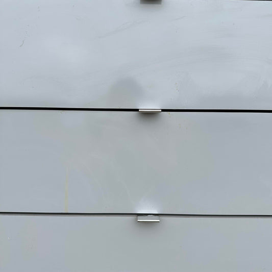 Post Modern 1980s Grey Laminate Dresser Set