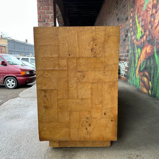 Paul Evans Patchwork Burlwood Credenza