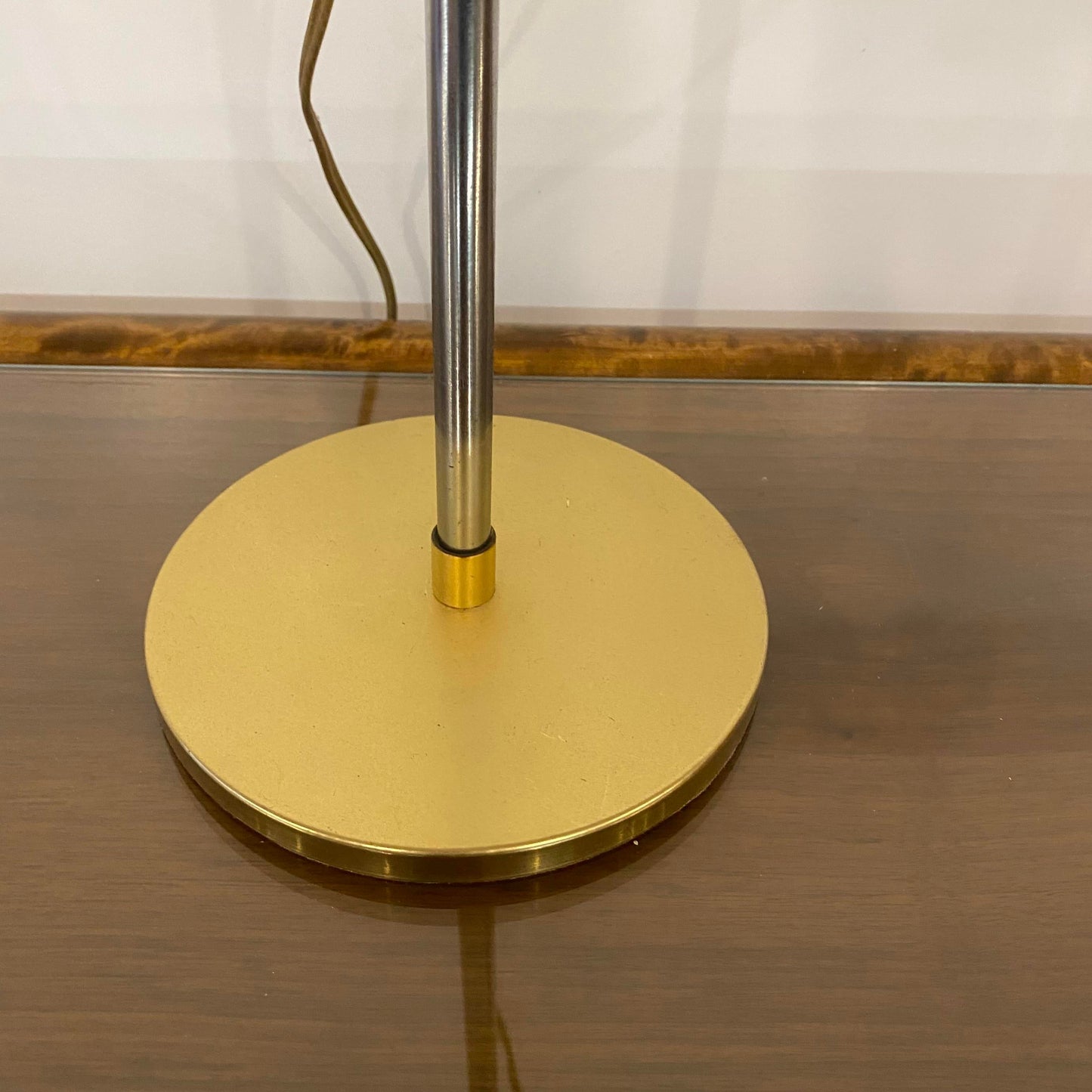 1970s Brass and Chrome Telescoping Desk Lamp