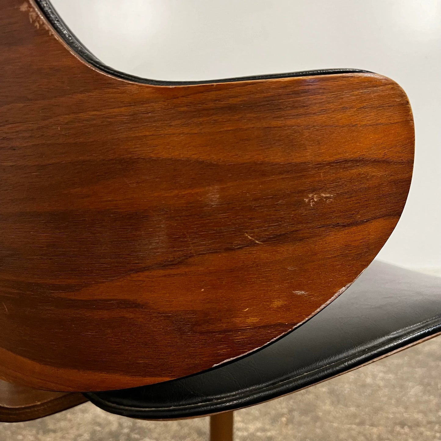 Kodawood Bentwood Arm Swivel Chair Mid Century Modern Desk