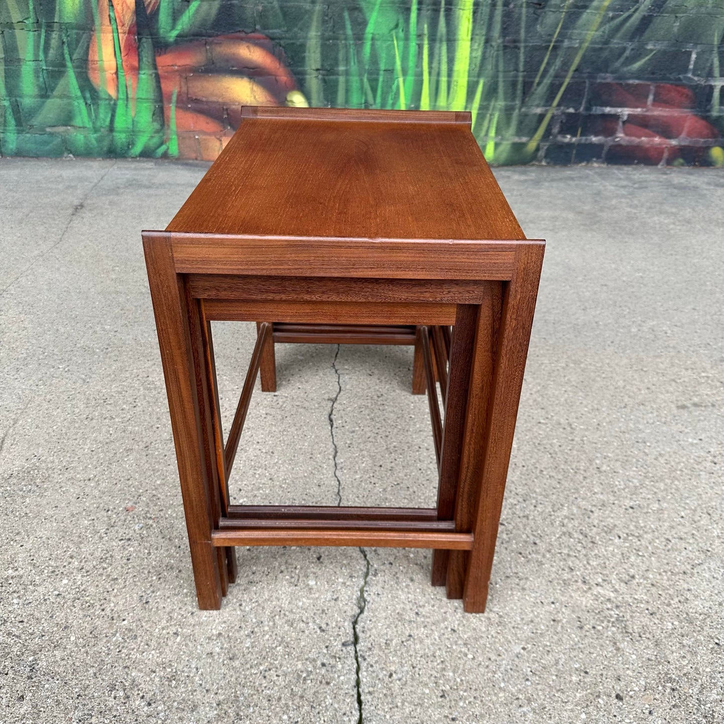 Mid 20th Century Danish Teak Nesting Side Tables