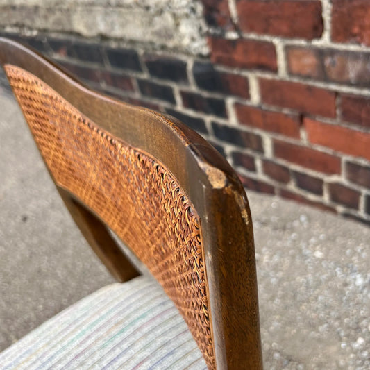 Set of 6 Harvey Probber Caned Back Dining Chairs