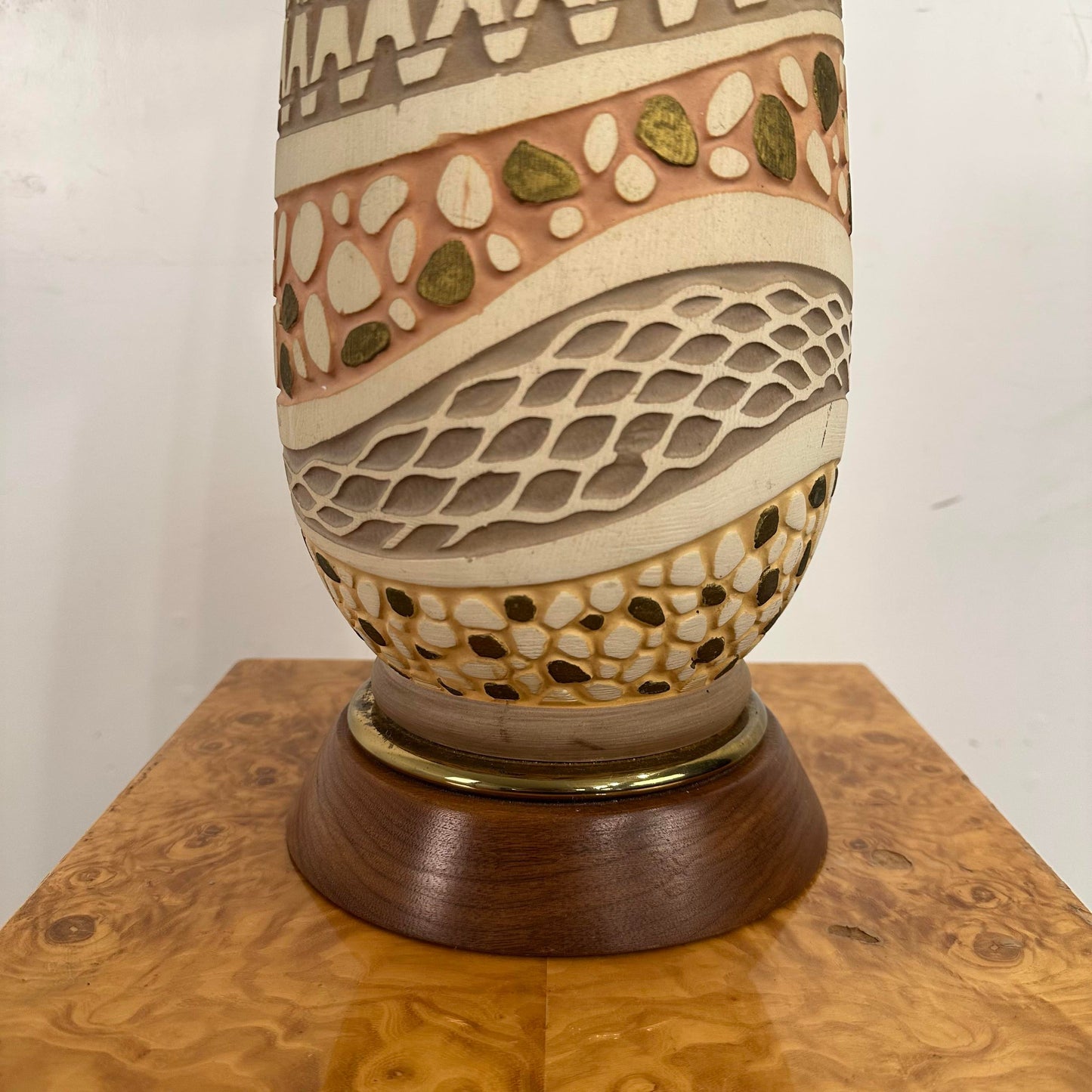 Mid Century Modern Ceramic Atomic Table Lamp