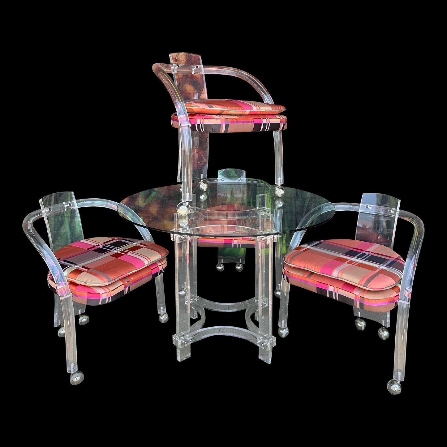 Lucite Dining Set by Charles Hollis Jones Mid-Century Modern