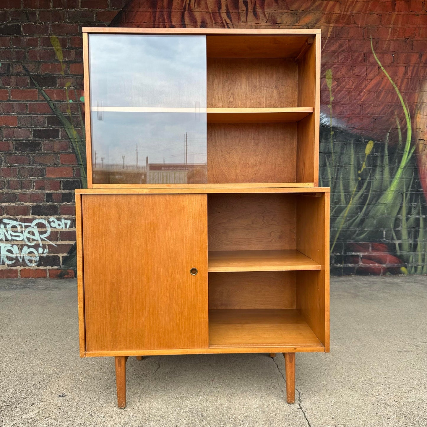 Paul McCobb for Planner Group Two Piece Hutch and Credenza