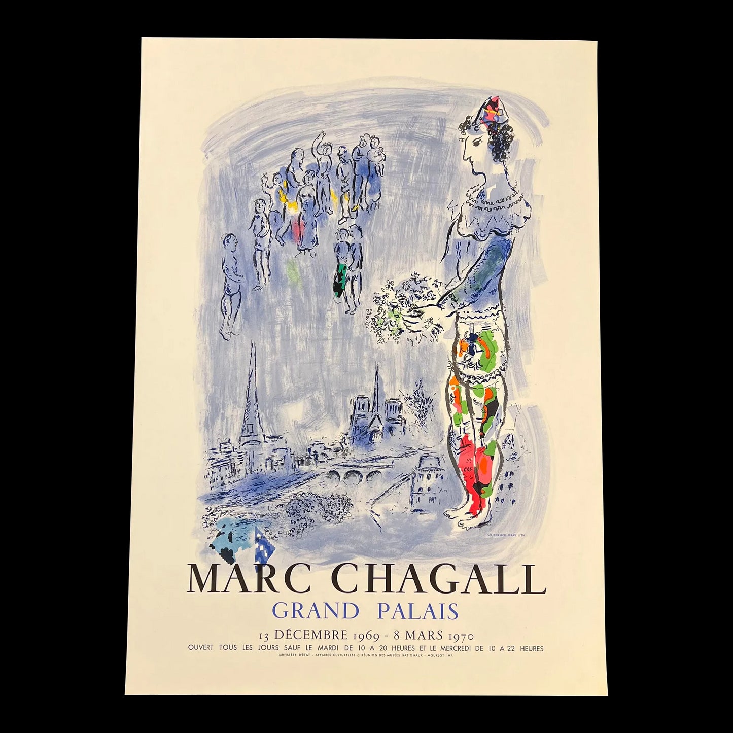 Marc Chagall “The Magician of Paris” Lithograph 1970