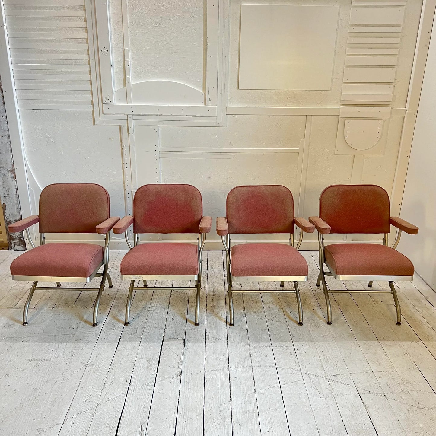 Set of 4 Warren McArthur Folding Chairs