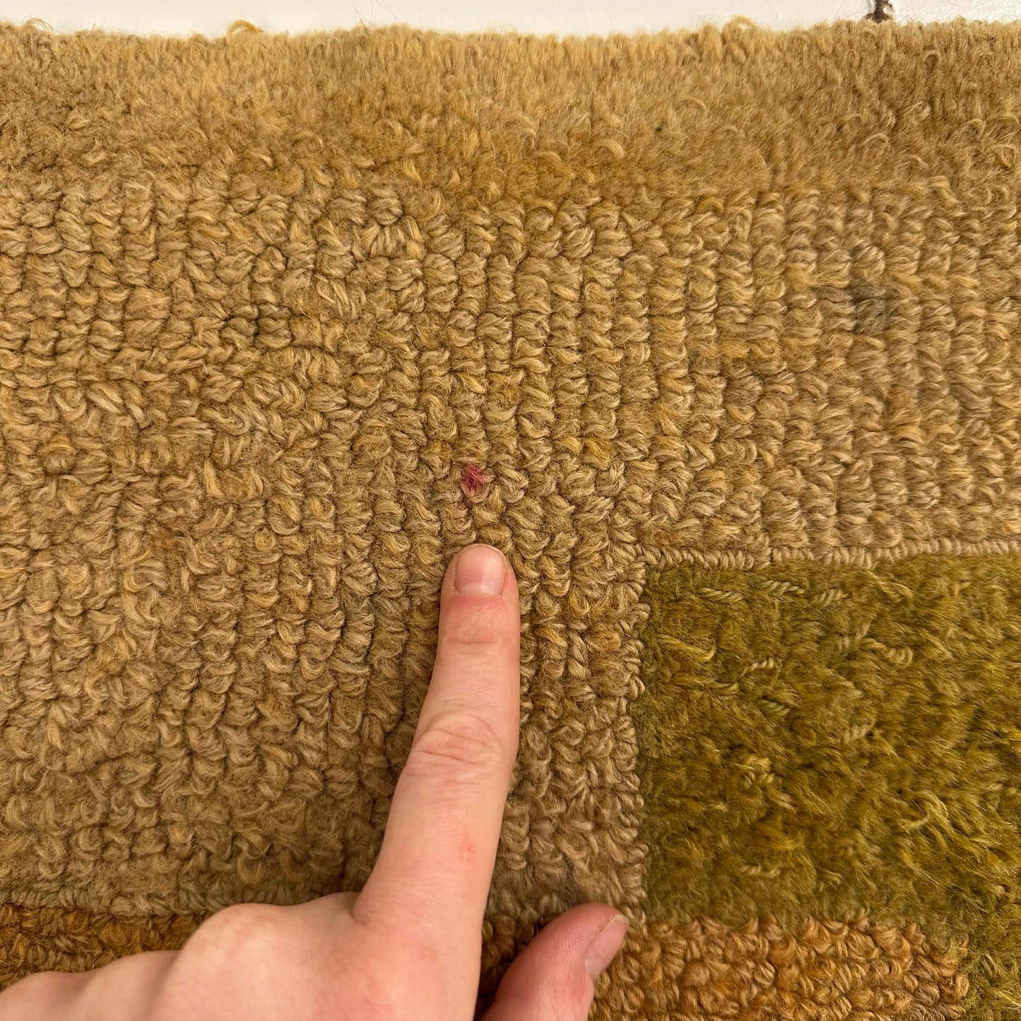 Mid Century Modern George Wells Hand Hooked Fiber Art Rug