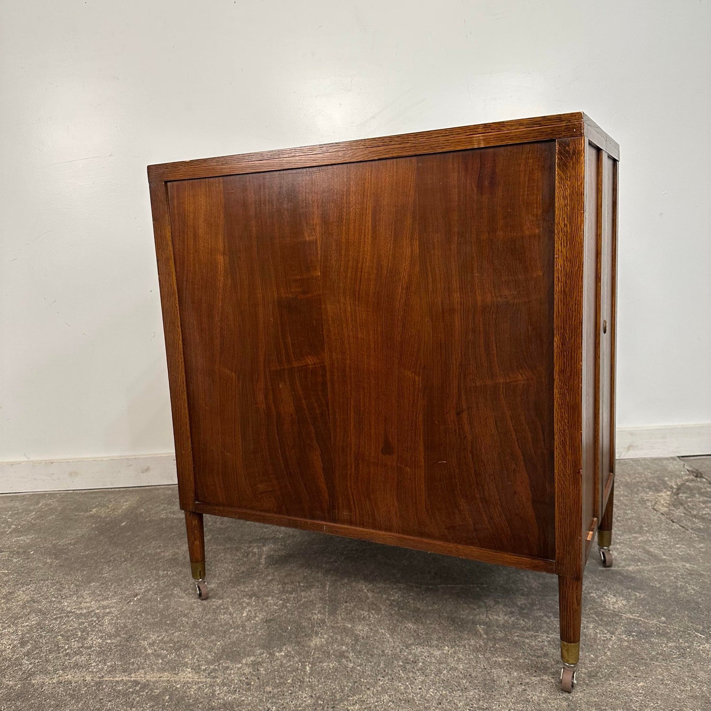 Mosaic Tile Folding Bar Cart by Henry Glass for Saginaw Furniture