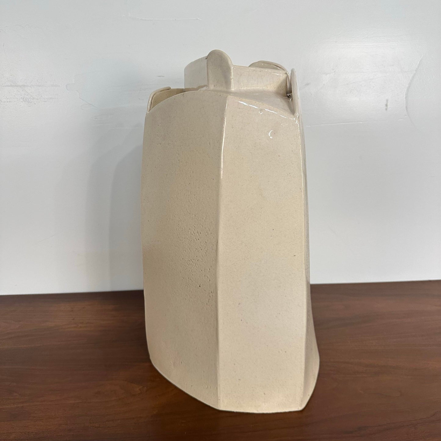 Large Ceramic Abstract Slab-Made Sculpture