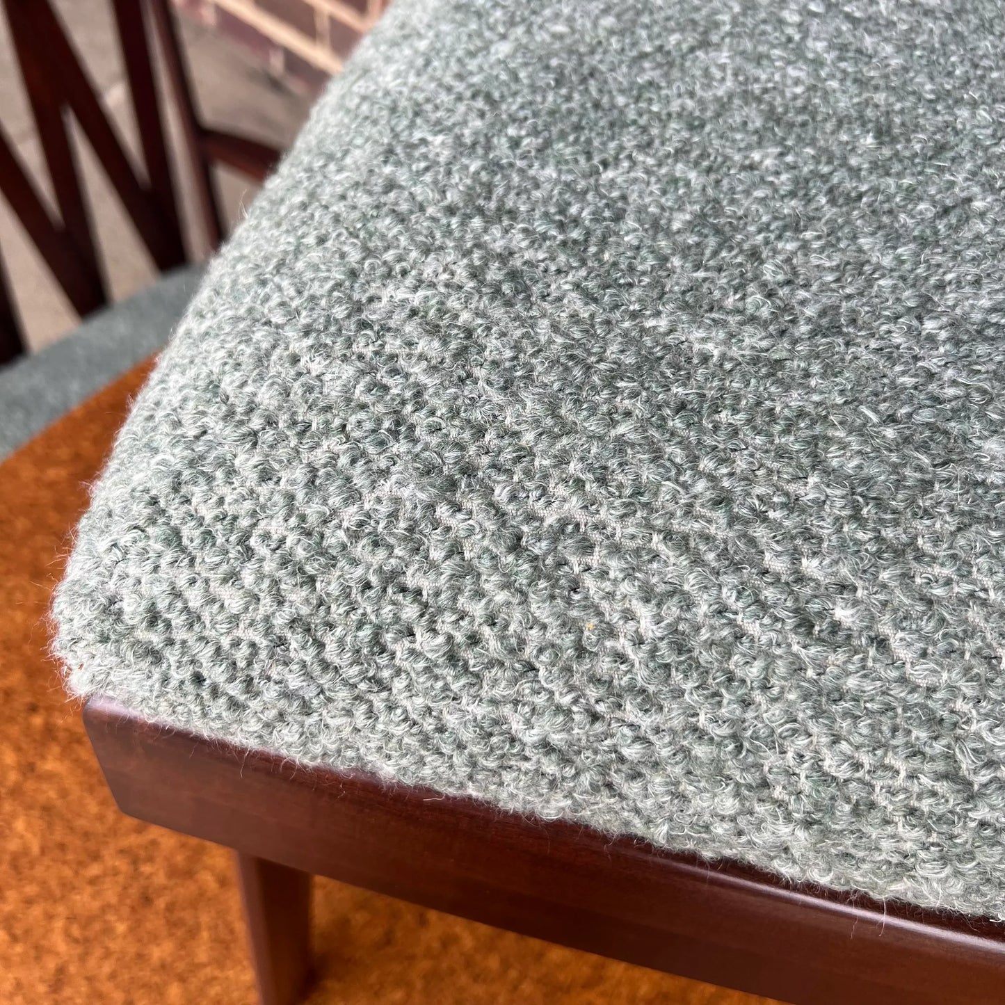 Mid 20th Century Paul Frankl Dining Set With Cork Top Table - Set of 7