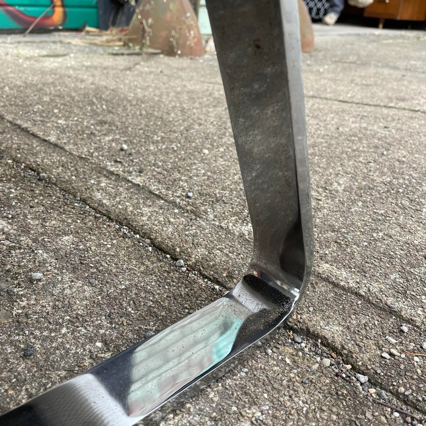 Pair of 1980’s Chrome Base Lounge Chairs Cantilevered