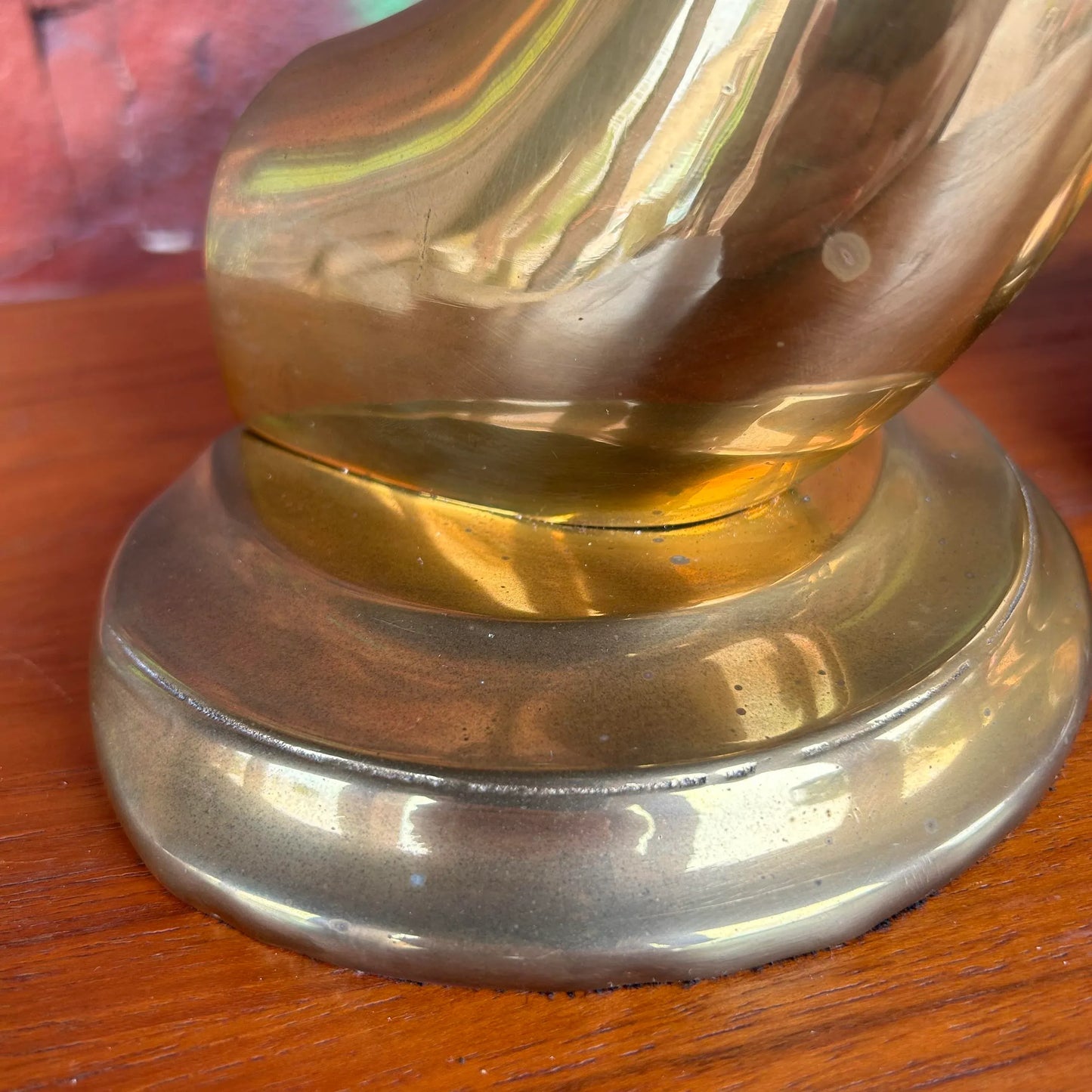 Large 12” Pair of Brass Antelope Bookends