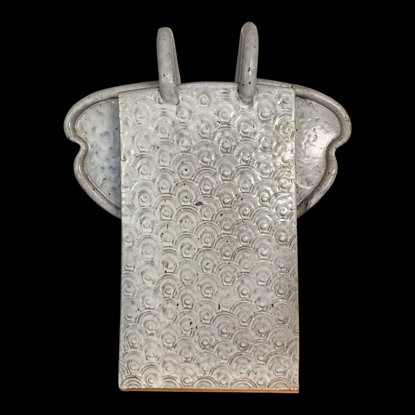 Large Slab-Made Ceramic Floor Vessel Signed