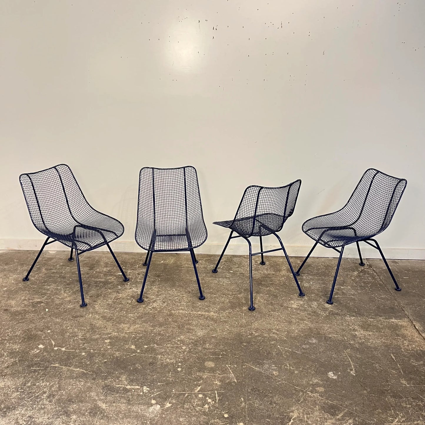 Mid 20th Century Woodard Sculptural Outdoor Dining Set & 4 Chairs, Attributed