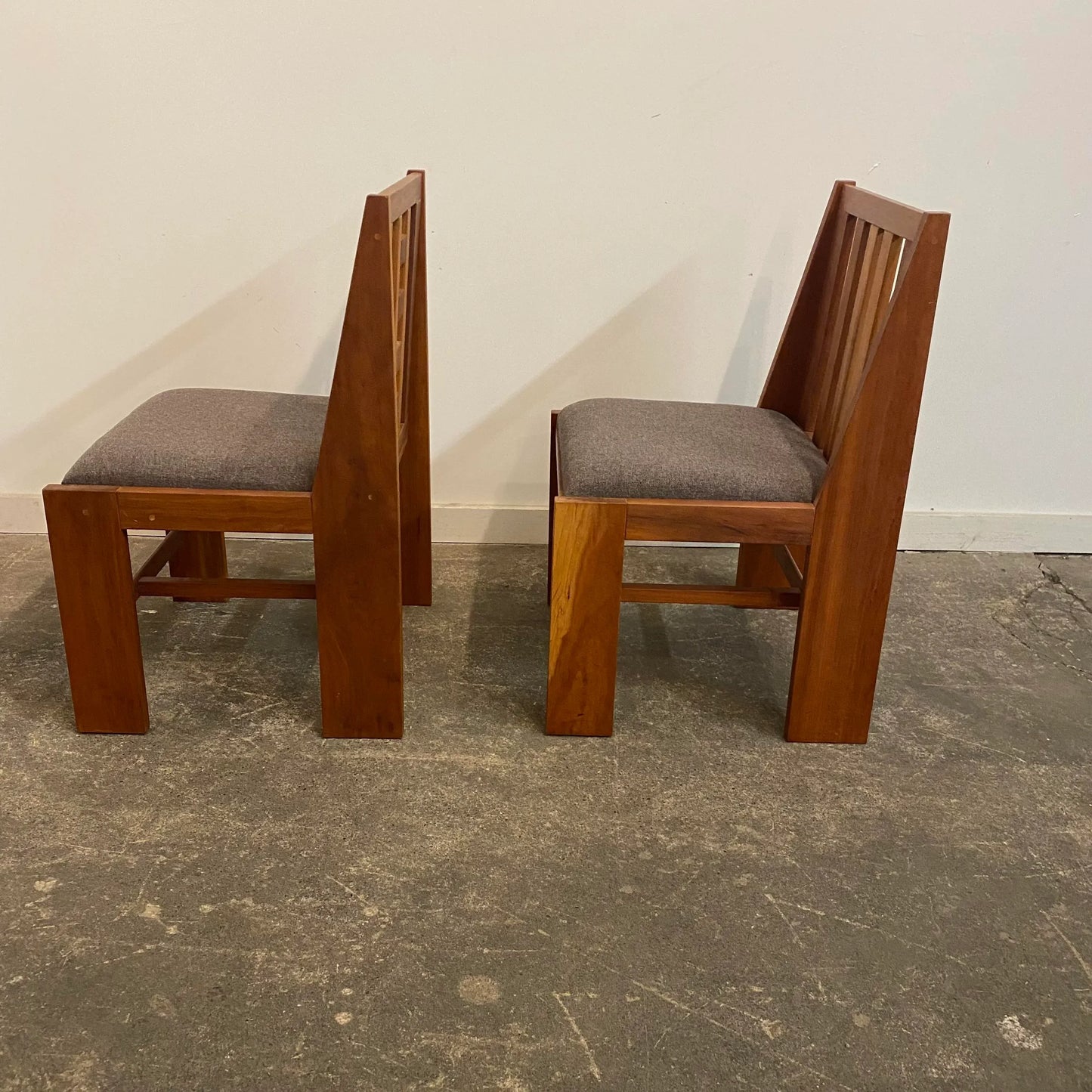 Pair of American Studio Made Chairs by Bruce DeMarco Cleveland Ohio