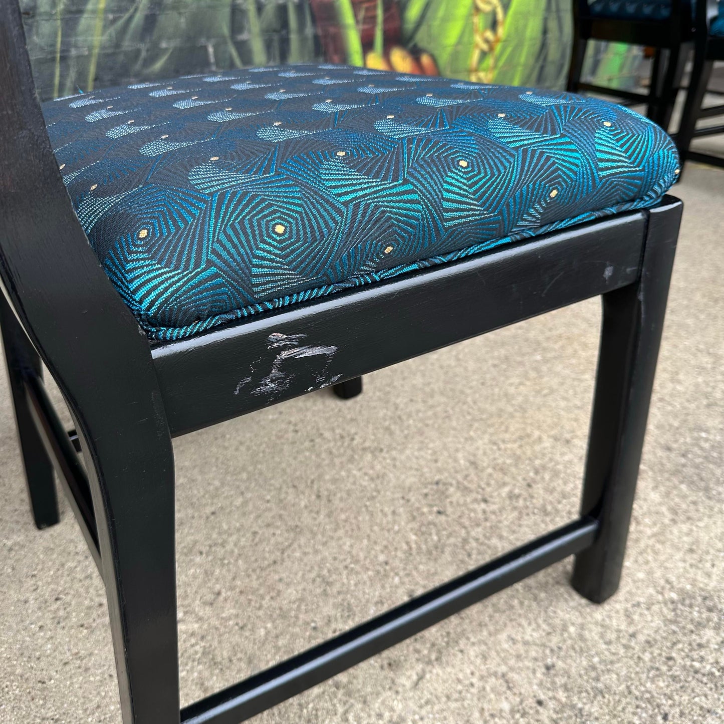 Mid-Century Modern Michael Taylor for Baker Dining Chairs W. Interlocking Circle