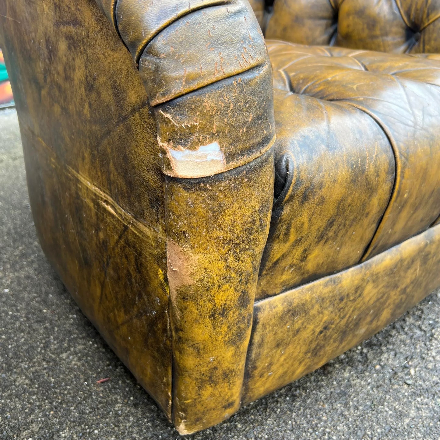 Pair of Ward Bennett Brown Leather Chairs on Casters