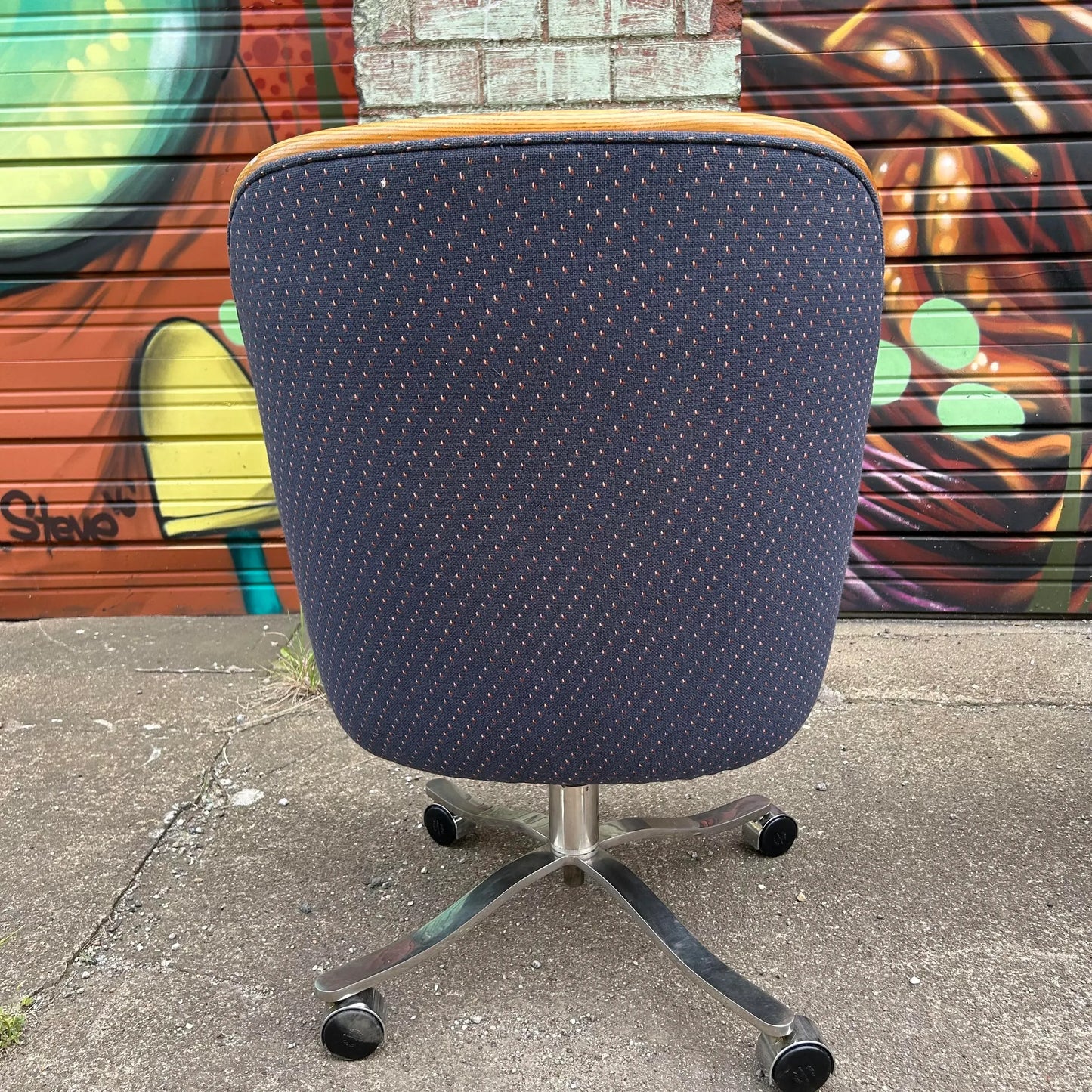 1970s Ward Bennett Office Chairs- Set of 5