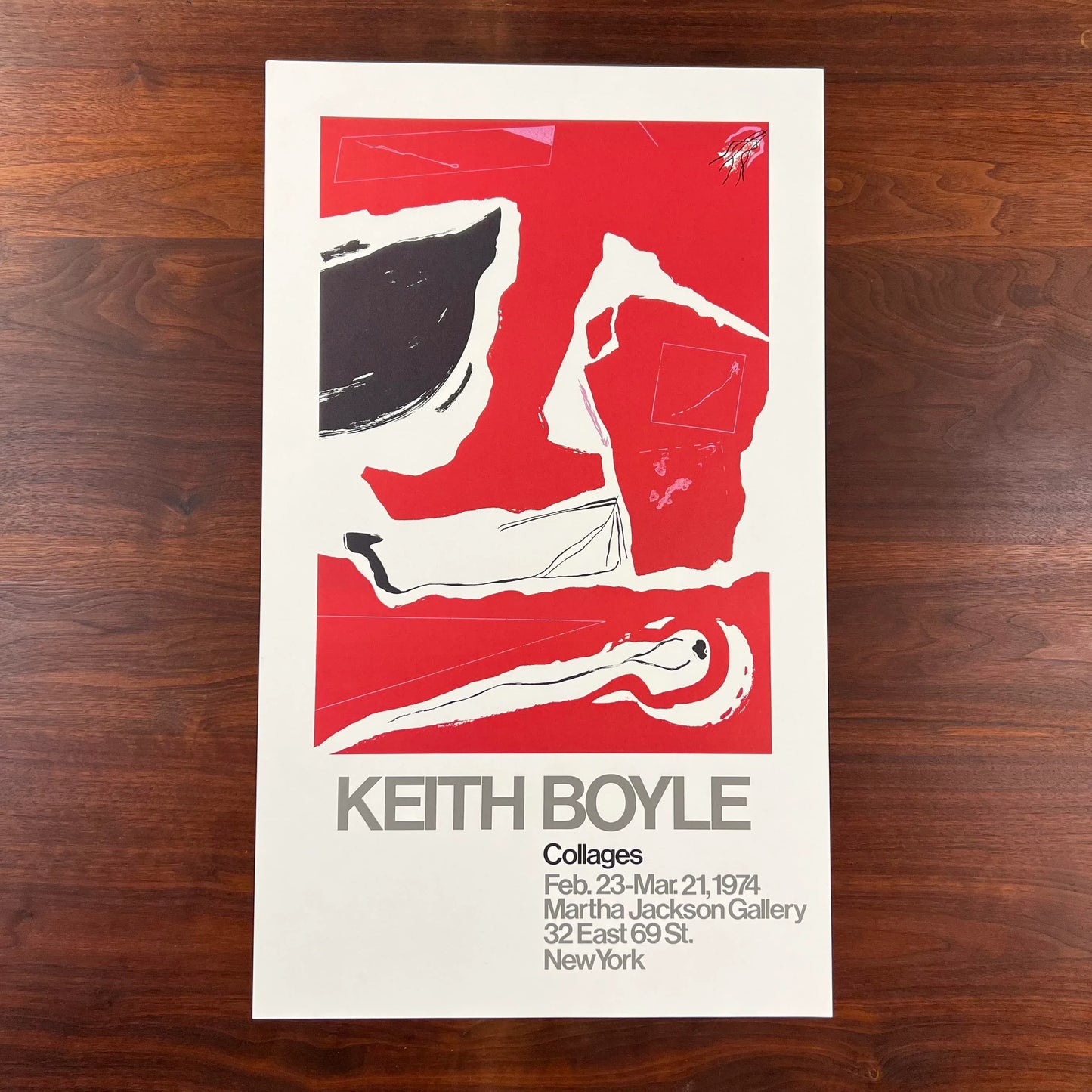Keith Boyle Collages Exhibition Poster 1974
