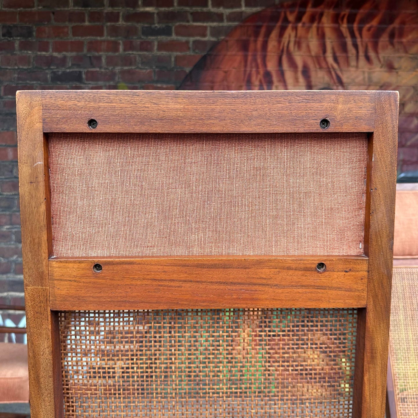 Mid 20th Century Set of 8 Cane High Back Dining Chairs
