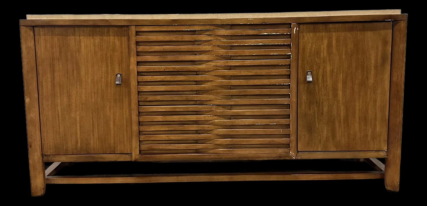 Drexel Heritage Travertine Top Credenza