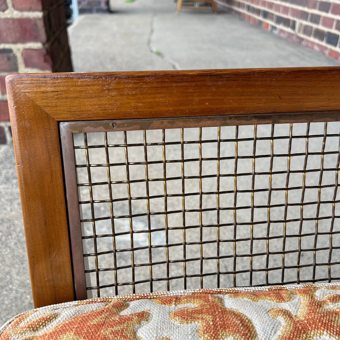 Mid Century Modern Bertha Schaeffer Sofa for Singer & Sons Loveseat