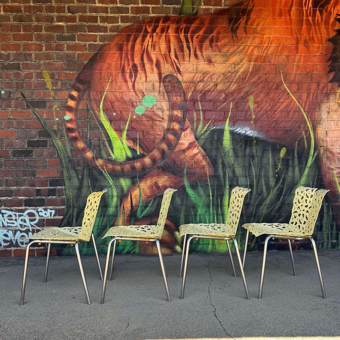 Set of 4 Richard Schultz Topiary Collection Side Chairs