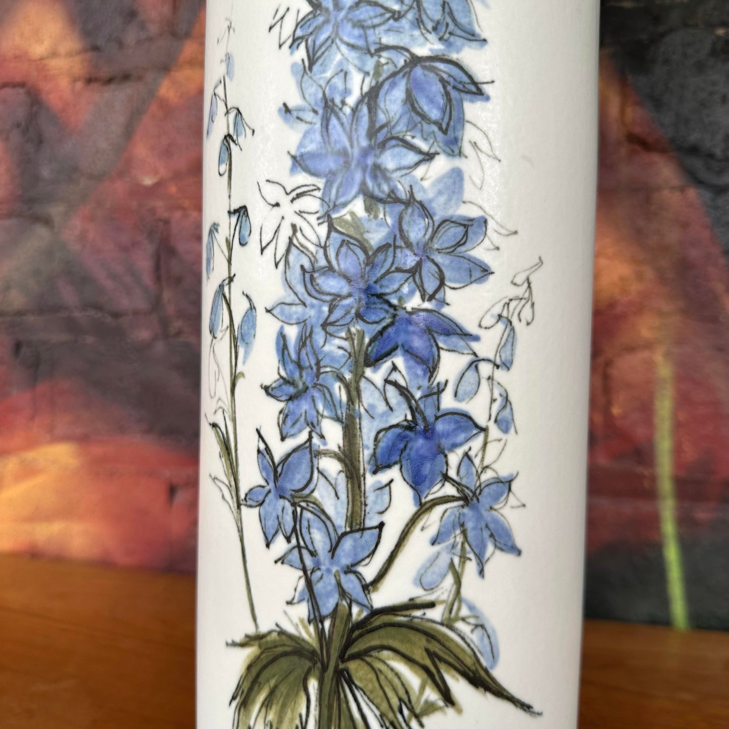 Royal Copenhagen Hand Painted Floral Table Lamp